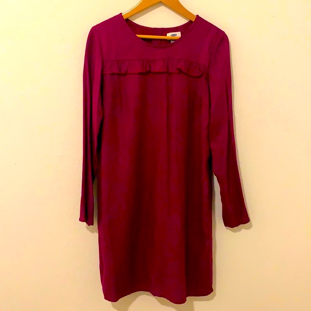 Old Navy Fully Lined Dress | Long Sleeve | Cute Ruffle Detail 🤩❤️🥳